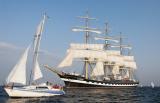 4 Wrzesień 2011; Wielka parada żaglowców na zakończenie gdyńskiego zlotu - The Culture 2011 Tall Ships Regatta. Fot. Tomasz Żuber / GrFoto.org