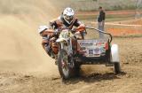 25 Czerwiec 2011; BURGLER Andy z MARKERT Raphael podczas wyścigu kwalifikacyjnego do Motocrossowych Mistrzostw Świata Sidecar Motocross 2011. Tor Motocrossowy, Borkowo. Fot. Tomasz Zuber / GrFoto.org 