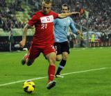 14 Listopad 2012; Kamil Grosicki, Polska. Międzynarodowy mecz towarzyski - Polska v Urugwaj. Stadion PGE Arena Gdańsk. Fot. Tomasz Żuber / GrFoto.org *** Local Caption *** 14 November 2012; Kamil Grosicki, Poland. International friendly match - Poland v Uruguay. Stadium PGE Arena Gdańsk. Picture credit: Tomasz Żuber / GrFoto.org