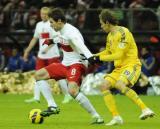 22 Marzec 2013; Grzegorz Krychowiak, Polska i Denys Harmasz, Ukraina. Mecz Eliminacji Mistrzostw Świata 2014 w Brazylii - Polska v Ukraina. Stadion Narodowy, Warszawa, Polska. Fot. Tomasz Żuber / GrFoto.org *** Local Caption *** 22 March 2013; Grzegorz Krychowiak, Poland and Denys Harmasz, Ukraine. The 2014 FIFA World Cup Brazil Qualification – UEFA Group H - Poland v Ukraine. Warsaw National Stadium, Poland. Picture credit: Tomasz Zuber / GrFoto.org