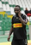 2 Lipca 2011; Emanuel Olisadebe, Lechia Gdańsk podczas spotkania. Pierwszy sparing po powrocie ze zgrupowania do Gdańska - Lechia Gdańsk v Olimpia Grudziądz. Stadion Miejski, Gdańsk. Fot. Tomasz Żuber / GrFoto.org  *** Local Caption *** 2 july 2011; Emanuel Olisadebe, Lechia Gdańsk. First sparing after the team come back to Gdańsk from being away - Lechia Gdańsk v Olimpia Grudziądz. City Stadium of Traugutta, Gdansk. Picture credit: Tomasz Żuber / GrFoto.org