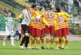 15 Maj 2010; Rodość i gratulacje drużyny Jagiellonia Białystok po strzeleniu gola. Trzydziesta kolejka Ekstraklasy 2009/2010 - Lechia Gdańsk v Jagiellonia Białystok. Stadion Miejski, Gdańsk. Fot. Tomasz Żuber / GrFoto.org *** Local Caption *** 15 May 2010; Thanks and congratulations from Jagiellonia Białystok team mates after scoring the goal. Ekstraklasa 2009/2010 -  Lechia Gdańsk v Jagiellonia Białystok. City Stadium of Traugutta, Gdańsk. Picture credit: Tomasz Żuber / GrFoto.org