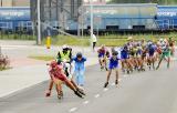 26 Sierpnia 2012; IV Maraton Sierpniowy im. Lecha Wałęsy - to jedne z największych w Polsce zawodów dla rolkarzy. Na profesjonalnym torze wrotkarskim wokół stadionu PGE Arena Gdańsk spotkali się miłośnicy rolek uprawiający wszystkie formy tego wyjątkowego sportu. PGE Arena Gdańsk. Fot. Tomasz Żuber / GrFoto.org