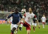 9 Czerwiec 2011; Robert Lewandowski, Polska i Bacary Sagna, Francja. Międzynarodowy mecz towarzyski w ramach przygotowań do Euro 2012 - Polska v Francja. Stadion Legii Warszawa. Fot. Tomasz Żuber / GrFoto.org *** Local Caption *** 9 June 2011; Robert Lewandowski, Poland and Bacary Sagna, France. International friendly match - Poland v France. Stadium Legii Warszawa. Picture credit: Tomasz Żuber / GrFoto.org