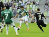 14 Sierpień 2011; Mateusz Machaj, Lechia Gdańsk i Aleksejs Viśnakovs, Cracovia Kraków. Trzecia kolejka T-Mobile Ekstraklasa 2011/2012 - Lechia Gdańsk v Cracovia Kraków. PGE Arena Gdańsk. Fot. Tomasz Żuber / GrFoto.org