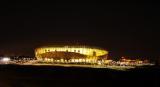 6 Sierpień 2011; Widok ogólny nocą na nowo powstały stadion PGE Arena Gdańsk. Letnica. Fot. Tomasz Żuber / GrFoto.org