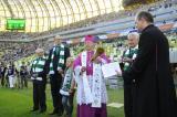 14 Sierpień 2011; Tuż przed inauguracyjnym meczem, Arcybiskup Leszek Sławoj Głódź w obecności zaproszonych gości, poświęcił stadion. PGE Arena Gdańsk. Fot. Tomasz Żuber / GrFoto.org