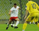 16 Październik 2011; Polska v Ukraina - Międzynarodowy mecz budowniczych infrastrukury do EURO 2012. Na murawie staneły naprzeciw siebie drużyny złożone z przedstawicieli firm budowlanych zaangażowanych w projekty infrastrukturalne związane z EURO 2012. PGE Arena Gdańsk. Fot. Tomasz Żuber / GrFoto.org