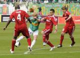 8 Maj 2011; Ivans Lukjanovs, Lechia Gdańsk i Patryk Małecki, Wisła Kraków. Dwudziesta piąta kolejka Ekstraklasy 2010/2011 - Lechia Gdańsk v Wisła Kraków. Stadion Miejski, Gdańsk. Fot. Tomasz Żuber / GrFoto.org *** Local Caption *** 8 May 2011; Ivans Lukjanovs, Lechia Gdańsk and Patryk Małecki, Wisła Kraków. Ekstraklasa 2010/2011, Round 25 - Lechia Gdańsk v Wisła Kraków. City Stadium of Traugutta, Gdansk. Picture credit: Tomasz Żuber / GrFoto.org