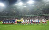 9 Czerwiec 2011; Prezentacja obydwu drużyn. Międzynarodowy mecz towarzyski w ramach przygotowań do Euro 2012 - Polska v Francja. Stadion Legii Warszawa. Fot. Tomasz Żuber / GrFoto.org *** Local Caption *** 9 June 2011; Teams presentation prior of the match. International friendly match - Poland v France. Stadium Legii Warszawa. Picture credit: Tomasz Żuber / GrFoto.org