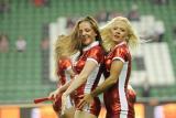 9 Czerwiec 2011; Występ cheerleaderek przed rozpoczęciem spotkania. Międzynarodowy mecz towarzyski w ramach przygotowań do Euro 2012 - Polska v Francja. Stadion Legii Warszawa. Fot. Tomasz Żuber / GrFoto.org *** Local Caption *** 9 June 2011; Cheerleaders entertaining the crowd during the first half break.
International friendly match - Poland v France. Stadium Legii Warszawa. Picture credit: Tomasz Żuber / GrFoto.org