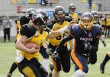 1 Maj 2011; Seahawks Gdynia v Warsaw Eagles - czwarta kolejka spotkań I PLFA. Narodowy Stadion Rugby, Gdynia. Fot. Tomasz Żuber / GrFoto.org