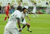 22 Lipiec 2013; Gratulacje i podziekowania druzyny dla Daisuke Matsui, Lechia Gdansk, po strzeleniu gola. Pierwsza kolejka T-Mobile Ekstraklasa 2013/2014 - Lechia Gdansk v Podbeskidzie Bielsko-Biala. PGE Arena Gdansk. Fot. Tomasz Zuber / GrFoto.org *** Local Caption *** 22 July 2013, Daisuke Matsui, Lechia Gdansk is congratulated by the team mates after scoring a goal. T-Mobile Ekstraklasa 2013/2014, Round 1 - Lechia Gdansk v Podbeskidzie Bielsko-Biala. PGE Arena Gdansk. Picture credit: Tomasz Zuber / GrFoto.org