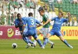 22 Maj 2011; Marcin Pietrowski, Lechia Gdańsk i Rafał Murawski, Ivan Djurdjevic, Luis Henriquez, Lech Poznań. Dwudziesta ósma kolejka Ekstraklasy 2010/2011 - Lechia Gdańsk v Lech Poznań. Stadion Miejski, Gdańsk. Fot. Tomasz Żuber / GrFoto.org *** Local Caption *** 22 May 2011; Marcin Pietrowski, Lechia Gdańsk and Rafał Murawski, Ivan Djurdjevic, Luis Henriquez, Lech Poznań. Ekstraklasa 2010/2011, Round  28 - Lechia Gdańsk v Lech Poznań. City Stadium of Traugutta, Gdansk. Picture credit: Tomasz Żuber / GrFoto.org