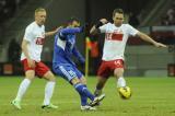 26 Marzec 2013; Jakub Wawrzyniak, Polska i Andy Selva, San Marino. Mecz eliminacji Mistrzostw Świata 2014 - Polska v San Marino. Stadion Narodowy, Warszawa, Polska. Fot. Tomasz Żuber / GrFoto.org *** Local Caption *** 26 March 2013; Jakub Wawrzyniak, Poland and Andy Selva, San Marino. 2014 FIFA World Cup qualification – UEFA Group H - Poland v San Marino. Warsaw National Stadium, Poland. Picture credit: Tomasz Zuber / GrFoto.org