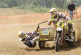 25 Czerwiec 2011; BAX Etienne z VAN DEN BOGAART Ben, Holandia na VMC ZABEL podczas wyścigu kwalifikacyjnego do Motocrossowych Mistrzostw Świata Sidecar Motocross 2011. Tor Motocrossowy, Borkowo. Fot. Tomasz Zuber / GrFoto.org 