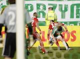 8 Maj 2011; Ivans Lukjanovs, Lechia Gdańsk i Patryk Małecki, Wisła Kraków. Dwudziesta piąta kolejka Ekstraklasy 2010/2011 - Lechia Gdańsk v Wisła Kraków. Stadion Miejski, Gdańsk. Fot. Tomasz Żuber / GrFoto.org *** Local Caption *** 8 May 2011; Ivans Lukjanovs, Lechia Gdańsk and Patryk Małecki, Wisła Kraków. Ekstraklasa 2010/2011, Round 25 - Lechia Gdańsk v Wisła Kraków. City Stadium of Traugutta, Gdansk. Picture credit: Tomasz Żuber / GrFoto.org