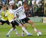 4 Czerwiec 2012; Trening otwarty reprezentacji Niemiec, w ramach przygotowań do UEFA EURO 2012. Podopieczni Joachima Loewa zaprezentowali się na stadionie przy Traugutta w Gdańsku. Trening Niemców oglądało ok. 11 tys. kibiców. Stadion Miejski, Gdańsk. Fot. Tomasz Żuber / GrFoto.org