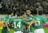 12 Wrzesień 2011; Rodość i gratulacje drużyny Lechia Gdańsk po strzeleniu gola. Szósta kolejka T-Mobile Ekstraklasa 2011/2012 - Lechia Gdańsk v Górnik Zabrze. PGE Arena Gdańsk. Fot. Tomasz Żuber / GrFoto.org  *** Local Caption *** 12 September 2011; Thanks and congratulations from Lechia Gdańsk team mates after scoring the goal. T-Mobile Ekstraklasa 2011/2012, Round 6 - Lechia Gdańsk v Górnik Zabrze. PGE Arena Gdańsk. Picture credit: Tomasz Żuber / GrFoto.org