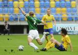 23 Lipiec 2011: Tomasz Magdziarz, Warta Poznań i Piotr Kuklis, Arka Gdynia. Pierwsza kolejka I Ligi 2011/2012 - Arka Gdynia v Warta Poznań. Stadion Miejski, Gdynia. Fot. Tomasz Żuber / GrFoto.org *** Local Caption *** 23 July 2011; Tomasz Magdziarz, Warta Poznań and Piotr Kuklis. Arka Gdynia. I League 2011/2012, Round 1 - Arka Gdynia v Warta Poznań. City Stadium of Gdynia. Picture credit: Tomasz Żuber / GrFoto.org