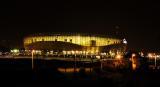 6 Sierpień 2011; Widok ogólny nocą na nowo powstały stadion PGE Arena Gdańsk. Letnica. Fot. Tomasz Żuber / GrFoto.org