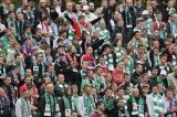 8 Maj 2011; Kibice obydwu drużyn. Dwudziesta piąta kolejka Ekstraklasy 2010/2011 - Lechia Gdańsk v Wisła Kraków. Stadion Miejski, Gdańsk. Fot. Tomasz Żuber / GrFoto.org *** Local Caption *** 8 May 2011; Supporters during the match. Ekstraklasa 2010/2011, Round 25 - Lechia Gdańsk v Wisła Kraków. City Stadium of Traugutta, Gdansk. Picture credit: Tomasz Żuber / GrFoto.org