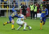 1 Maj 2011; Levon Airapetian, Lechia Gdańsk, i Filip Burkhardt, Arka Gdynia. Dwudziesta czwarta kolejka Ekstraklasy 2010/2011 - Arka Gdynia v Lechia Gdańsk. Stadion Miejski, Gdynia. Fot. Tomasz Żuber / GrFoto.org