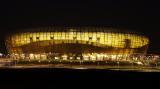 6 Sierpień 2011; Widok ogólny nocą na nowo powstały stadion PGE Arena Gdańsk. Letnica. Fot. Tomasz Żuber / GrFoto.org