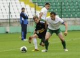 2 Lipca 2011; Łukasz Kacprzycki, Lechia Gdańsk przeciwko zawodnikowi Olimpia Grudziądz. Pierwszy sparing po powrocie ze zgrupowania do Gdańska - Lechia Gdańsk v Olimpia Grudziądz. Stadion Miejski, Gdańsk. Fot. Tomasz Żuber / GrFoto.org  *** Local Caption *** 2 july 2011; Łukasz Kacprzycki, Lechia Gdańsk. First sparing after the team come back to Gdańsk from being away - Lechia Gdańsk v Olimpia Grudziądz. City Stadium of Traugutta, Gdansk. Picture credit: Tomasz Żuber / GrFoto.org