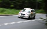 10 Lipiec 2011; Mariusz Rajner, w Kia Picanto, podczas szóstej rundy Górskich Samochodowych Mistrzostw Polski - LOTOS Grand Prix Sopot 2011. Fot. Tomasz Żuber / GrFoto.org