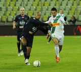 1 Marzec 2013; Ricardinho, Lechia Gdańsk i Hernani Jose da Rossa, Pogoń Szczecin. Siedemnasta kolejka T-Mobile Ekstraklasa 2012/2013 - Lechia Gdańsk v Pogoń Szczecin. PGE Arena Gdańsk. Fot. Tomasz Żuber / GrFoto.org *** Local Caption *** 1 March 2013; Ricardinho, Lechia Gdansk and Hernani Jose da Rossa, Pogon Szczecin. T-Mobile Ekstraklasa 2012/2013, Round 17 - Lechia Gdansk v Pogon Szczecin. PGE Arena Gdańsk. Picture credit: Tomasz Żuber / GrFoto.org