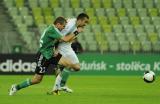 30 Wrzesień 2011; Łukasz Surma, Lechia Gdańsk i Grzegorz Fonfara, GKS Bełchatów. Dziewiąta kolejka T-Mobile Ekstraklasa 2011/2012 - Lechia Gdańsk v GKS Bełchatów. PGE Arena Gdańsk. Fot. Tomasz Żuber / GrFoto.org *** Local Caption *** 30 September 2011; Łukasz Surma, Lechia Gdańsk and Grzegorz Fonfara, GKS Bełchatów. T-Mobile Ekstraklasa 2011/2012, Round 9 - Lechia Gdańsk v GKS Bełchatów. PGE Arena Gdańsk. Picture credit: Tomasz Żuber / GrFoto.org