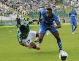 22 Maj 2011; Bedi Buval, Lechia Gdańsk i Manuel Arboleda, Lech Poznań. Dwudziesta ósma kolejka Ekstraklasy 2010/2011 - Lechia Gdańsk v Lech Poznań. Stadion Miejski, Gdańsk. Fot. Tomasz Żuber / GrFoto.org *** Local Caption *** 22 May 2011; Bedi Buval, Lechia Gdańsk and Manuel Arboleda, Lech Poznań. Ekstraklasa 2010/2011, Round  28 - Lechia Gdańsk v Lech Poznań. City Stadium of Traugutta, Gdansk. Picture credit: Tomasz Żuber / GrFoto.org