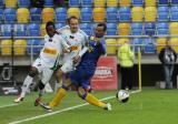 1 Maj 2011; Abdou Traore, Paweł Nowak, Lechia Gdańsk, i  Emil Noll, Arka Gdynia. Dwudziesta czwarta kolejka Ekstraklasy 2010/2011 - Arka Gdynia v Lechia Gdańsk. Stadion Miejski, Gdynia. Fot. Tomasz Żuber / GrFoto.org