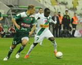 21 Październik 2012; Abdou Razack Traore, Lechia Gdańsk i Rafał Grodzicki, Śląsk Wrocław. Ósma kolejka T-Mobile Ekstraklasa 2012/2013 - Lechia Gdańsk v Śląsk Wrocław. PGE Arena Gdańsk. Fot. Tomasz Żuber / GrFoto.org *** Local Caption *** 21 October 2012; Abdou Razack Traore, Lechia Gdansk and Rafal Grodzicki, Slask Wroclaw. T-Mobile Ekstraklasa 2012/2013, Round 8 - Lechia Gdansk v Slask Wroclaw. PGE Arena Gdańsk. Picture credit: Tomasz Żuber / GrFoto.org