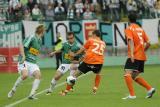 29 Maj 2011; Levon Airapetian, Lechia Gdańsk i Łukasz Hanzel, Zagłębie Lublin. Trzydziesta kolejka Ekstraklasy 2010/2011 - Lechia Gdańsk v Zagłębie Lublin. Stadion Miejski, Gdańsk. Fot. Tomasz Żuber / GrFoto.org *** Local Caption *** 29 May 2011; Levon Airapetian, Lechia Gdańsk and Łukasz Hanzel, Zagłębie Lublin. Ekstraklasa 2010/2011, Round  30 - Lechia Gdańsk v Zagłębie Lublin. City Stadium of Traugutta, Gdansk. Picture credit: Tomasz Żuber / GrFoto.org