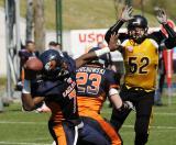 1 Maj 2011; Seahawks Gdynia v Warsaw Eagles - czwarta kolejka spotkań I PLFA. Narodowy Stadion Rugby, Gdynia. Fot. Tomasz Żuber / GrFoto.org