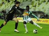 2 Grudzień 2011; Abdou Razack Traore, Lechia Gdańsk i Jakub Tosik, Polonia Warszawa. Szesnasta kolejka T-Mobile Ekstraklasa 2011/2012 - Lechia Gdańsk v Polonia Warszawa. PGE  Arena Gdańsk. Fot. Tomasz Żuber / GrFoto.org  *** Local Caption *** 2 December 2011; Abdou Razack Traore, Lechia Gdańsk and Jakub Tosik, Polonia Warszawa. T-Mobile Ekstraklasa 2011/2012, Round 16 - Lechia Gdańsk v Polonia Warszawa. PGE Arena Gdańsk. Picture credit: Tomasz Żuber / GrFoto.org