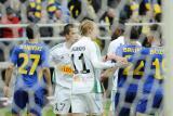 1 Maj 2011; Wymiana zdań pomiędzy obydwiema drużynami. Dwudziesta czwarta kolejka Ekstraklasy 2010/2011 - Arka Gdynia v Lechia Gdańsk. Stadion Miejski, Gdynia. Fot. Tomasz Żuber / GrFoto.org