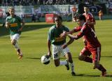 8 Maj 2011; Luiz Santos Deleu, Lechia Gdańsk i Dragan Paljić, Wisła Kraków. Dwudziesta piąta kolejka Ekstraklasy 2010/2011 - Lechia Gdańsk v Wisła Kraków. Stadion Miejski, Gdańsk. Fot. Tomasz Żuber / GrFoto.org *** Local Caption *** 8 May 2011; Luiz Santos Deleu, Lechia Gdańsk and Dragan Paljić, Wisła Kraków. Ekstraklasa 2010/2011, Round 25 - Lechia Gdańsk v Wisła Kraków. City Stadium of Traugutta, Gdansk. Picture credit: Tomasz Żuber / GrFoto.org