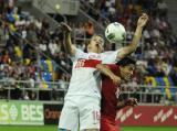 10 Wrzesień 2012; Jakub Świerczok, Polska i Josue Pesqueira, Portugalia. Eliminacje Mistrzostw Europy - Polska v Portugalia. Stadion Miejski w Gdyni. Fot. Tomasz Żuber / GrFoto.org *** Local Caption *** 10 September 2012; Jakub Swierczok, Poland and Josue Pesqueira, Portugal. U21 Poland v Portugal. Municipal Stadium, Gdynia. Picture credit: Tomasz Zuber / GrFoto.org