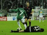 2 Grudzień 2011; Abdou Razack Traore, Lechia Gdańsk i Maciej Sadlok, Polonia Warszawa. Szesnasta kolejka T-Mobile Ekstraklasa 2011/2012 - Lechia Gdańsk v Polonia Warszawa. PGE Arena Gdańsk. Fot. Tomasz Żuber / GrFoto.org   *** Local Caption *** 2 December 2011; Abdou Razack Traore, Lechia Gdańsk and Maciej Sadlok, Polonia Warszawa. T-Mobile Ekstraklasa 2011/2012, Round 16 - Lechia Gdańsk v Polonia Warszawa. PGE Arena Gdańsk. Picture credit: Tomasz Żuber / GrFoto.org