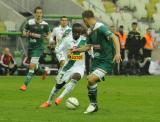 21 Październik 2012; Abdou Razack Traore, Lechia Gdańsk i Rafał Grodzicki, Śląsk Wrocław. Ósma kolejka T-Mobile Ekstraklasa 2012/2013 - Lechia Gdańsk v Śląsk Wrocław. PGE Arena Gdańsk. Fot. Tomasz Żuber / GrFoto.org *** Local Caption *** 21 October 2012; Abdou Razack Traore, Lechia Gdansk and Rafal Grodzicki, Slask Wroclaw. T-Mobile Ekstraklasa 2012/2013, Round 8 - Lechia Gdansk v Slask Wroclaw. PGE Arena Gdańsk. Picture credit: Tomasz Żuber / GrFoto.org